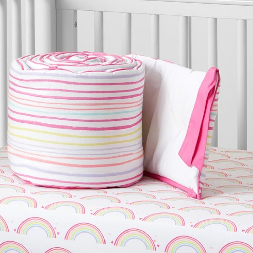Pottery Barn Kids Striped and Rainbow Bedding